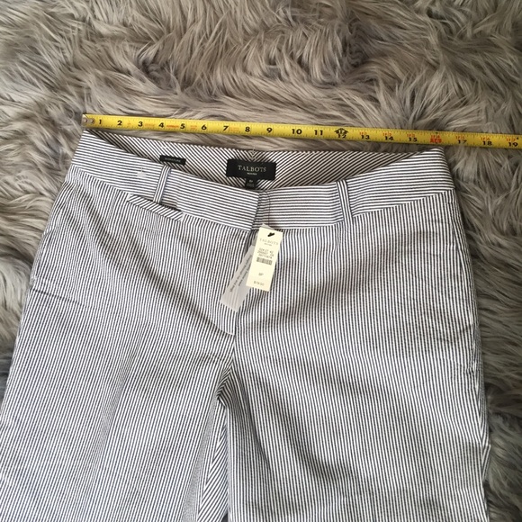 Talbots Signature Seersucker Striped Pants - Picture 4 of 7